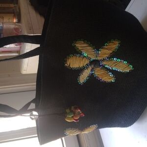 Coldwater Creek woven handbag